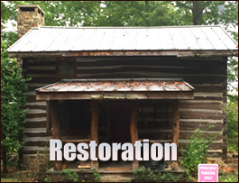 Historic Log Cabin Restoration  Fairfax, Virginia